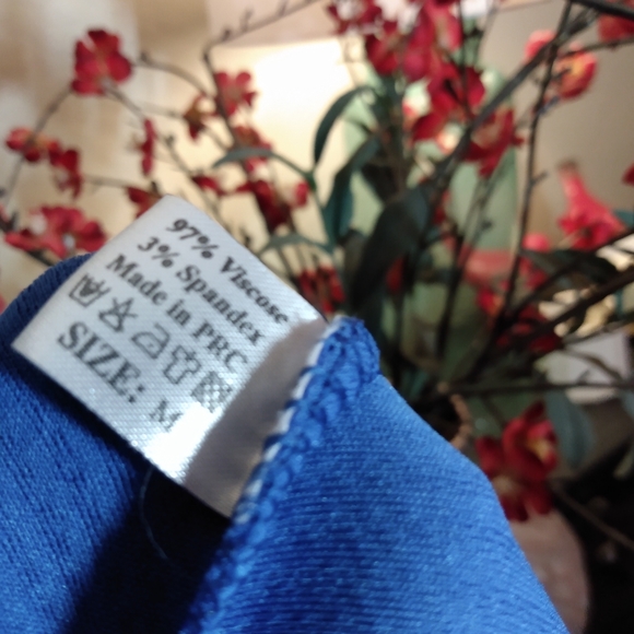 FC Sz M blue sundress with circle cut out waist empire NWOT - Picture 8 of 8